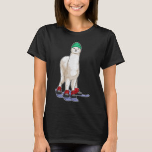 Alpaca Skiën Wintersport T-shirt
