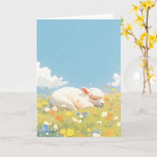 alpaca slaapweide kaart (Gele Bloem)