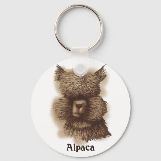 Alpaca Sleutelhanger (Voorkant)