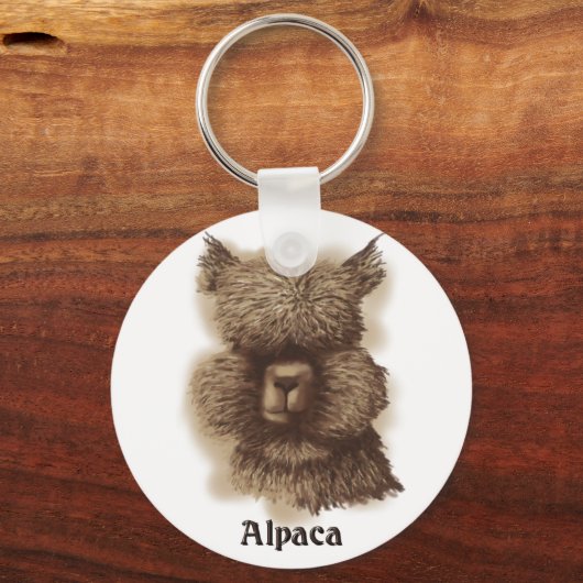 Alpaca Sleutelhanger (Voorkant)