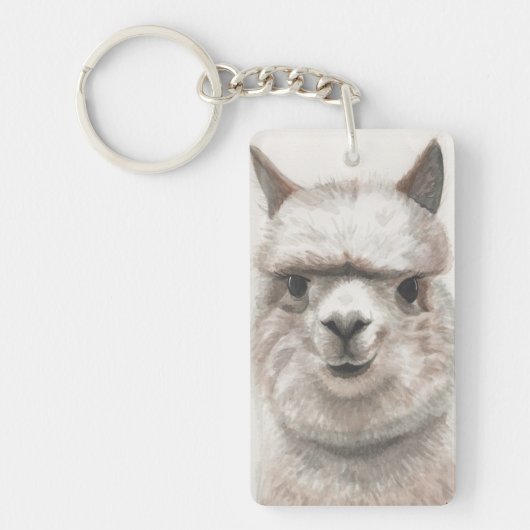 Alpaca Sleutelhanger Gym Bag ID Label Llama (Voorkant)