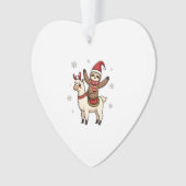 Alpaca Sloth Christmas (1) Ornament (voorkant)