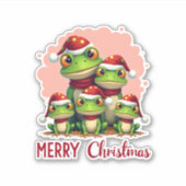 Alpaca Sloth Christmas (1) Sticker (Voorkant)