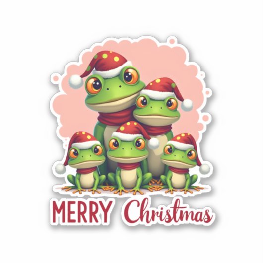 Alpaca Sloth Christmas (1) Sticker (Voorkant)