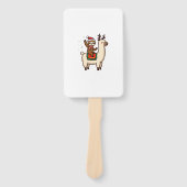 Alpaca Sloth Christmas (2) Handwaaier (Voorkant)