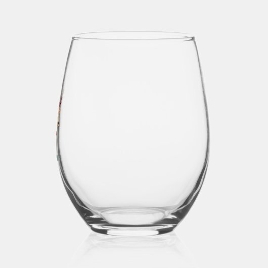 Alpaca Sloth Christmas (2) Wijnglas Zonder Voet (Links)