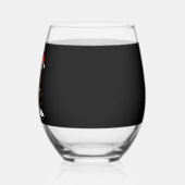 Alpaca Sloth Christmas (2) Wijnglas Zonder Voet (Links)