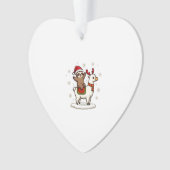Alpaca Sloth Christmas (3) Ornament (voorkant)