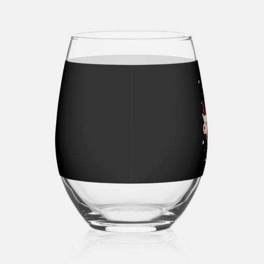 Alpaca Sloth Christmas (3) Wijnglas Zonder Voet (Rechts)