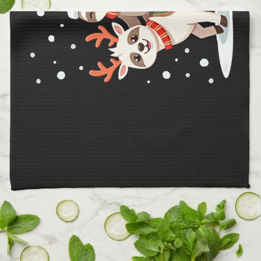 Alpaca Sloth Christmas (4) Theedoek (Gevouwen)