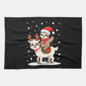 Alpaca Sloth Christmas (4) Theedoek (Horizontaal)