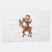 Alpaca Sloth Christmas (4) Theedoek (Horizontaal)