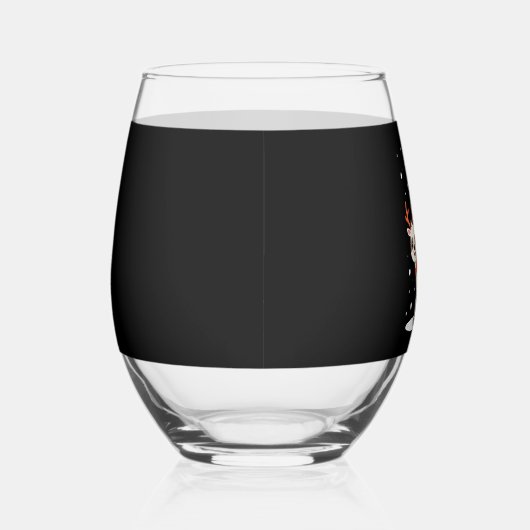 Alpaca Sloth Christmas (4) Wijnglas Zonder Voet (Rechts)