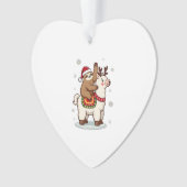 Alpaca Sloth Christmas Ornament (voorkant)