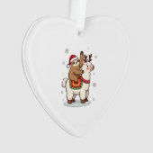 Alpaca Sloth Christmas Ornament (voorkant)