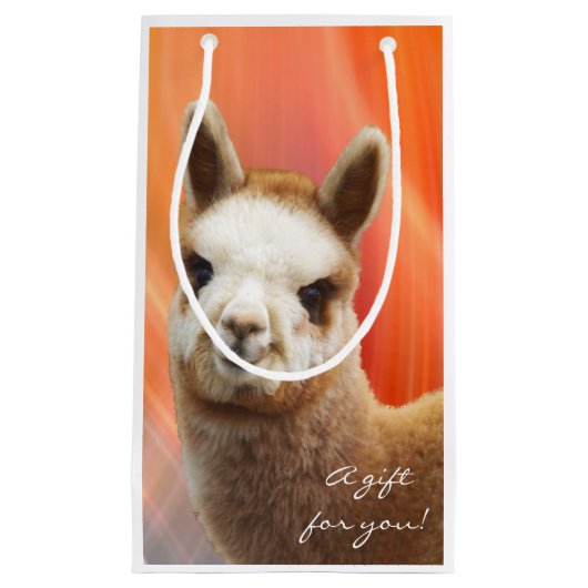 Alpaca Small Gift Bag Klein Cadeauzakje (Voorkant)