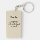 Alpaca Smile personaliseer het Label van de Sleute Sleutelhanger (achterkant)