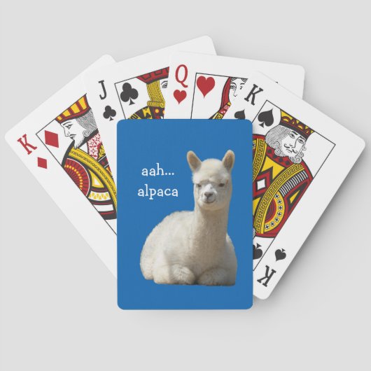 Alpaca-speelkaarten Pokerkaarten (Achterkant)