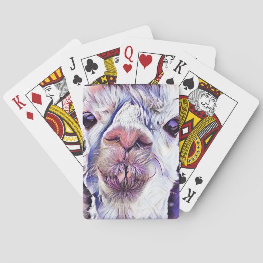 Alpaca-speelkaarten Pokerkaarten (Achterkant)