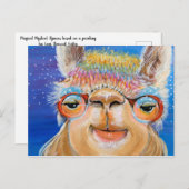 Alpaca Spirit Grandmoeder briefkaart (Voorkant / Achterkant)