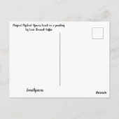 Alpaca Spirit Grandmoeder briefkaart (Achterkant)