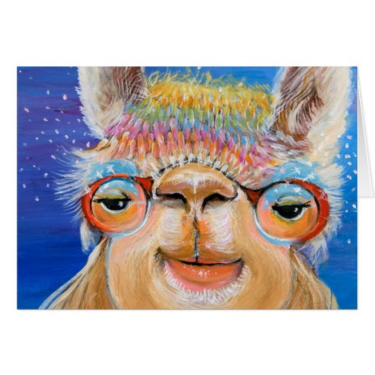 Alpaca - Spirit Grandmoeder note card (Voorkant Horizontaal)