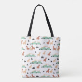 Alpaca Spring Garden Tote Bag (Achterkant)