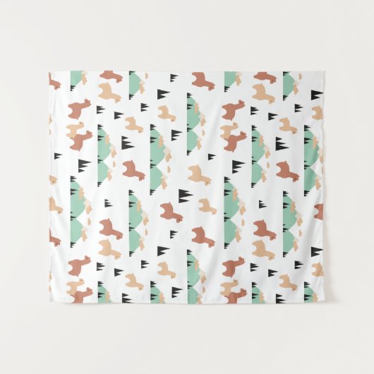 Alpaca Spring Garden Wandkleed (Voorkant (horizontaal))