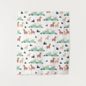 Alpaca Spring Garden Wandkleed (Voorkant)