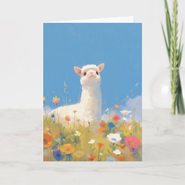 Alpaca Springtime Serendipiteit Kaart