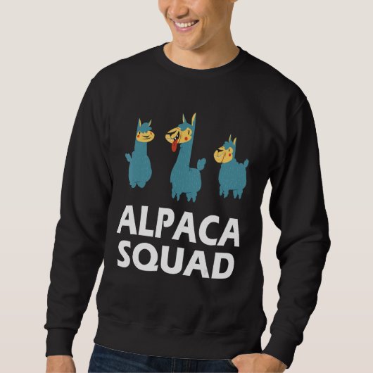 Alpaca Squad Alpaca en lama's Trui (Voorkant)