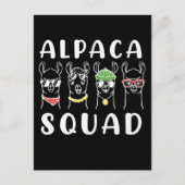 Alpaca Squad Gangster Funny Alpaca Friends Briefkaart (Voorkant)