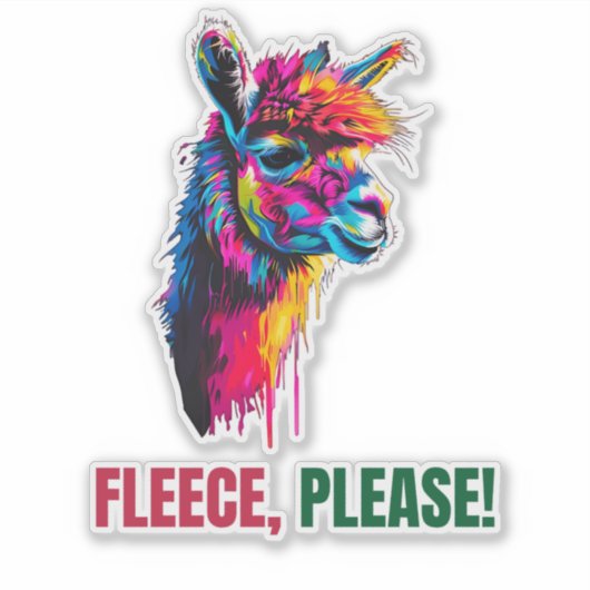 Alpaca Sticker (Voorkant)