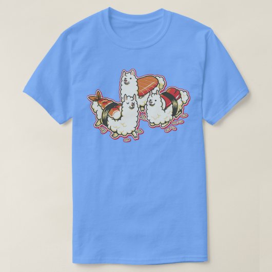 Alpaca Sushi Niguiri T-shirt (Design voorkant)