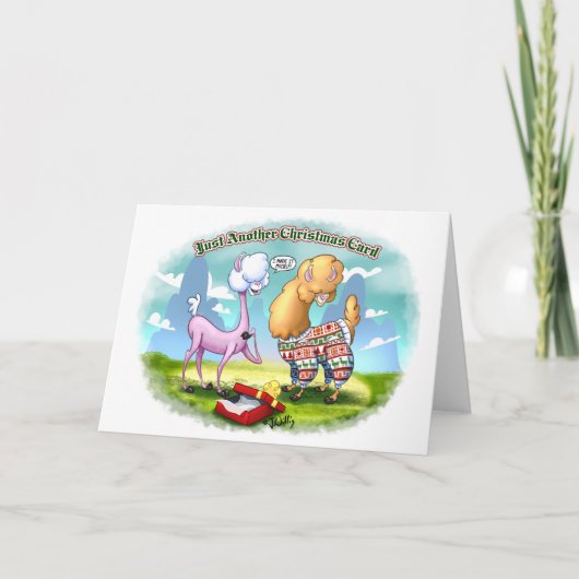 ALPACA SWEATER (halfglans) door Jeff Willis Art Kaart (Voorkant)