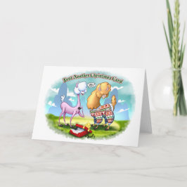 ALPACA SWEATER (mat) door Jeff Willis Art Kaart