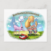 ALPACA SWEATER van Jeff Willis Art Feestdagenkaart (Voorkant)