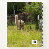 Alpaca thema Notitieboek gepersonaliseerd (Achterkant)