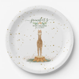 Alpaca Theme Baby Shower Kids Birthday Papieren Bordje