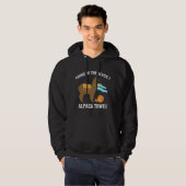Alpaca Towel Hoodie (Voorkant volledig)