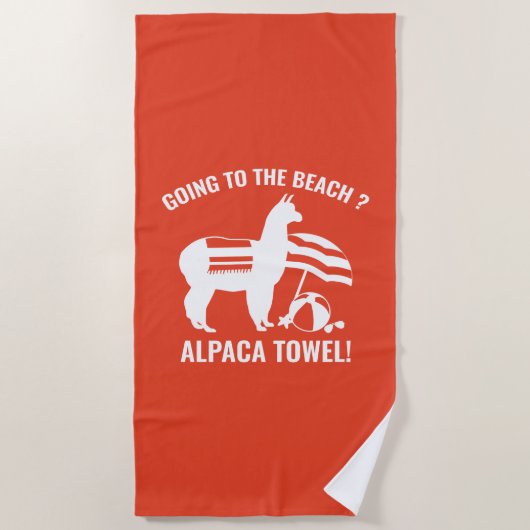 Alpaca Towel Strandlaken (Voorkant)
