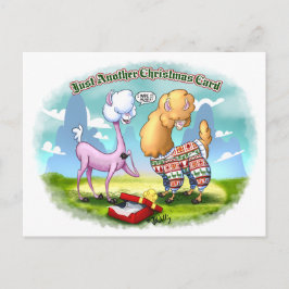ALPACA TRUI van Jeff Willis Art Feestdagenkaart