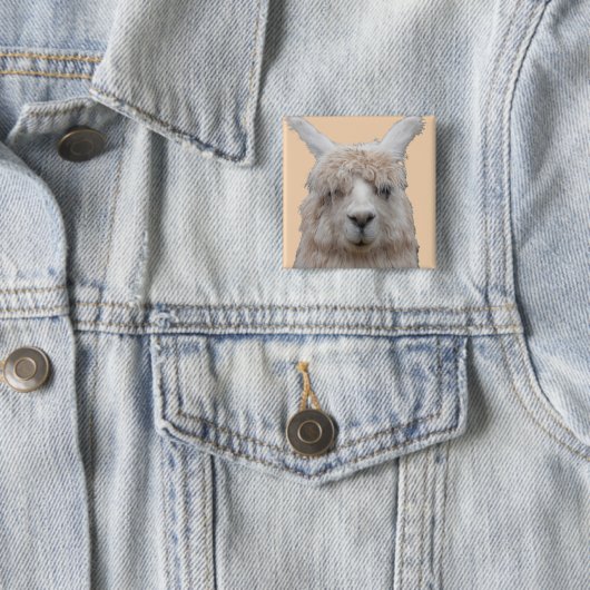 Alpaca uit Peru  Button (In situ)