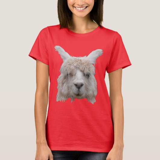 Alpaca uit Peru Womens Football T-Shirt (Voorkant)