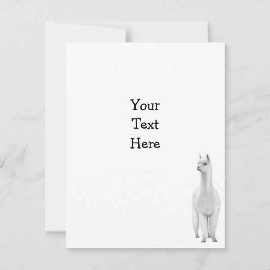Alpaca Uitnodiging (Achterkant)