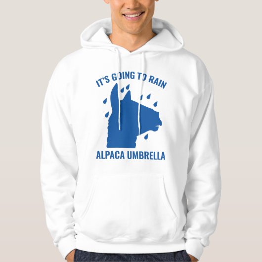 Alpaca Umbrella Hoodie (Voorkant)
