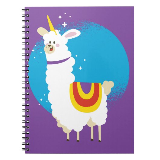 Alpaca Unicorn Notitieboek (Voorkant)