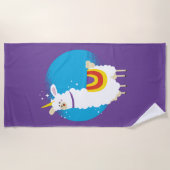 Alpaca Unicorn Strandlaken (Voorkant)