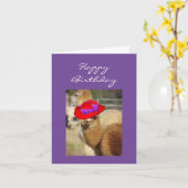 Alpaca verjaardagskaarten kaart (Gele Bloem)