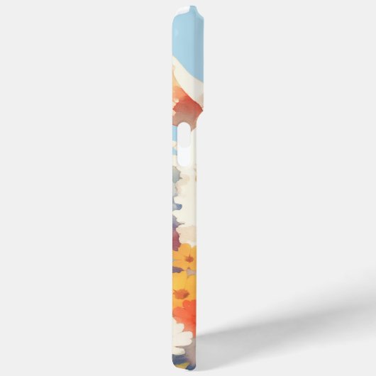 Alpaca verstopt zich in bloemen Case-Mate iPhone case (Achterkant / Rechts)